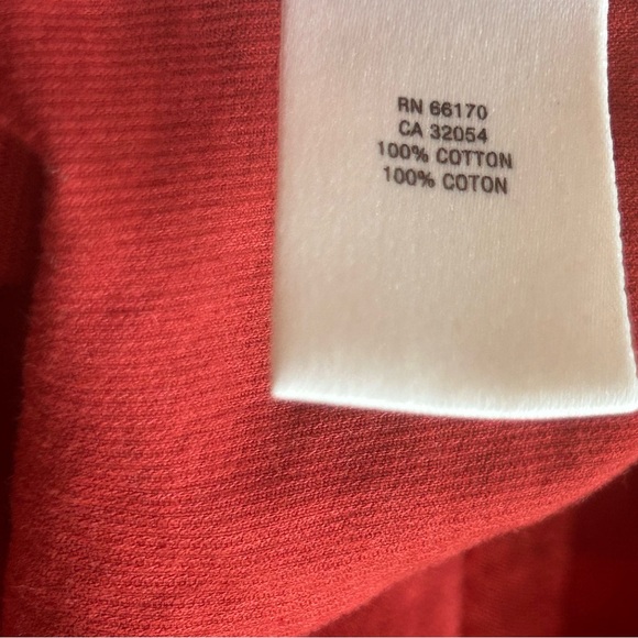 Maeve Anthropologie Red Cotton Ruffle Pocket Knee-Length Skirt Women’s Size 8 - Picture 5 of 5